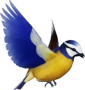 Vibrant Bluebird Illustration
