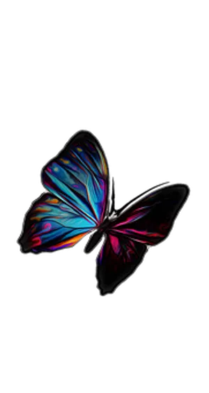 Vibrant Butterfly Artwork PNG image