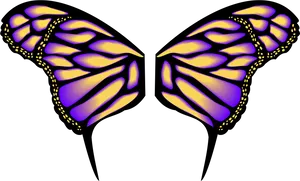 Vibrant Butterfly Wings Vector PNG image