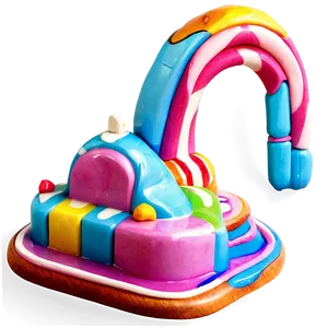 Vibrant Candyland Map PNG Mdd PNG