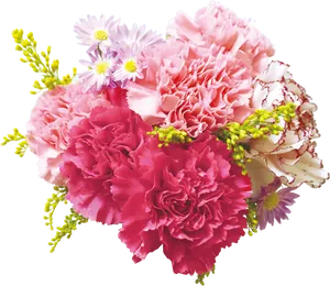 Vibrant Carnation Bouquet PNG image