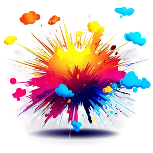 Vibrant Cartoon Explosion Png Cfh89 PNG image