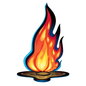 Vibrant Cartoon Fire Png Pan57 PNG image