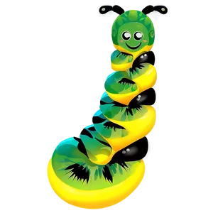 Vibrant Caterpillar Drawing PNG Bch98
