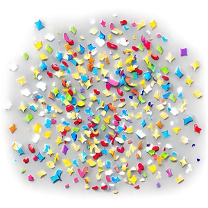 Vibrant Celebration Confetti PNG 98