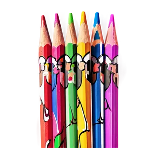 Vibrant Colored Pencils Png 46 PNG image