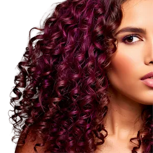 Vibrant Curly Hair Color PNG Rcy