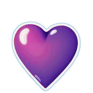 Vibrant Cute Heart PNG 57