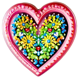 Vibrant Cute Heart PNG Lns93