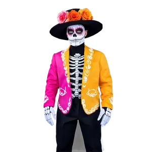 Vibrant Dia De Los Muertos Costumes PNG 37 PNG