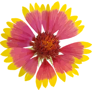 Vibrant Digital Flower Art
