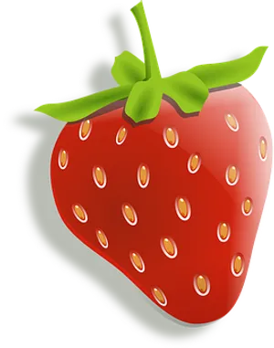 Vibrant Digital Strawberry