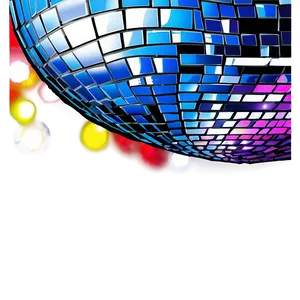 Vibrant Disco Ball Lights PNG