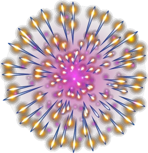 Vibrant_ Diwali_ Firework_ Display PNG image