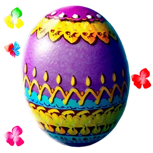 Vibrant Easter Egg Png 05252024 PNG image