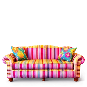 Vibrant Fabric Couch Png 81 PNG image