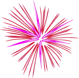 Vibrant Firework Explosion Clipart PNG image