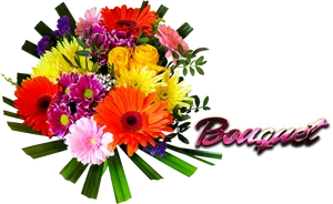 Vibrant_ Flower_ Bouquet_ P N G PNG image