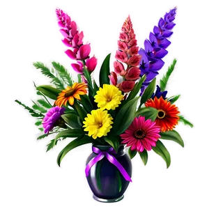 Vibrant Flower Bouquet PNG 05212024