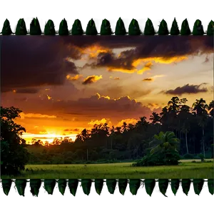 Vibrant Forest Sunset Png Odf99 PNG image