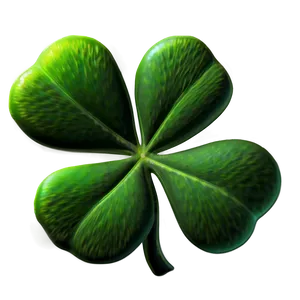 Vibrant Four Leaf Clover PNG 2