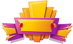Vibrant Geometric Banners Background PNG