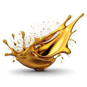 Vibrant Gold Color Splash PNG 8 PNG