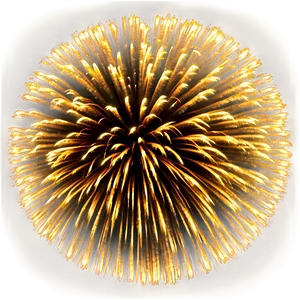 Vibrant Gold Fireworks Show PNG 06292024 PNG