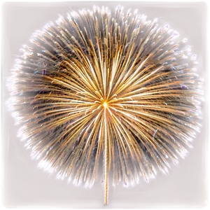 Vibrant Gold Fireworks Show PNG 06292024 PNG