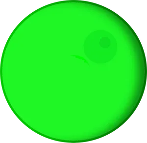 Vibrant Green Circle Graphic PNG image