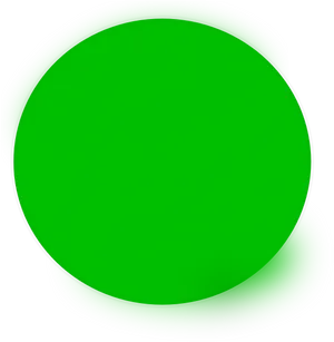Vibrant Green Circleon Black Background PNG image