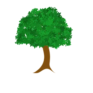 Vibrant Green Tree Graphic