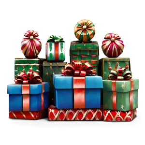 Vibrant Happy Holidays Party PNG Tgd55
