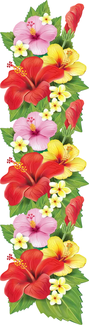 Vibrant_ Hawaiian_ Hibiscus_ Flowers PNG image