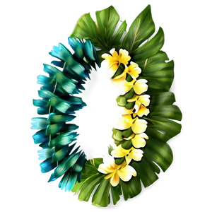 Vibrant Hawaiian Lei Png 06262024 PNG image