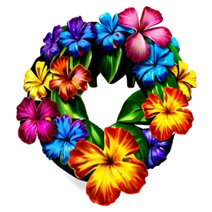 Vibrant Hawaiian Lei Png Goj4 PNG image