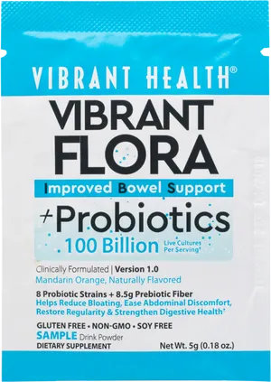 Vibrant Health Vibrant Flora Probiotics Packet PNG image