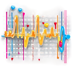 Vibrant Heartbeat Illustration PNG Ifj PNG