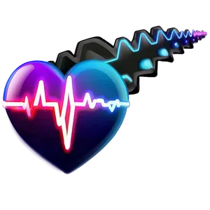 Vibrant Heartbeat Illustration Png Rwg46 PNG image