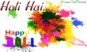 Vibrant_ Holi_ Celebration_ Greeting PNG image