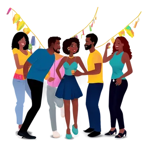 Vibrant House Party Scene PNG 06262024 PNG
