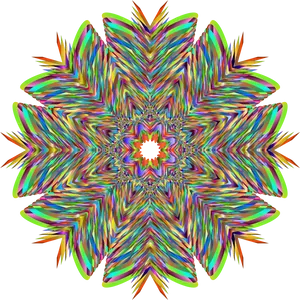 Vibrant_ Kaleidoscope_ Snowflake_ Pattern PNG image
