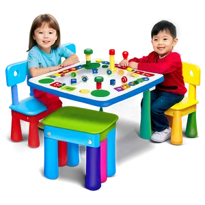 Vibrant Kids Play Table PNG 05042024