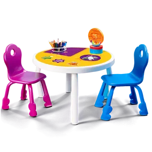 Vibrant Kids Play Table PNG Srj33
