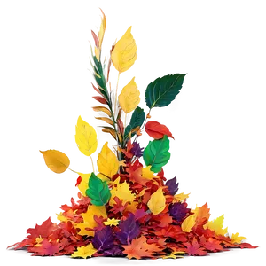 Vibrant Leaves Pile Png 59 PNG image