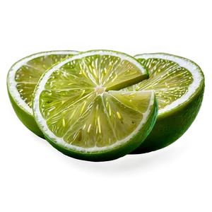 Vibrant Lime Slice Png 06132024 PNG image