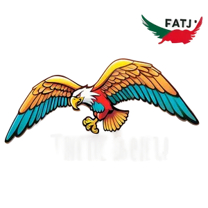 Vibrant Mexican Eagle Graphic Png Bvg24 PNG image