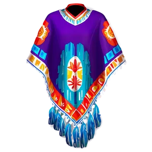 Vibrant Mexican Poncho Decoration Png Uuw PNG image