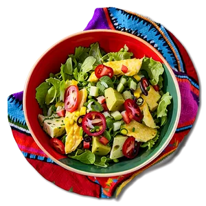 Vibrant Mexican Salad PNG Mhu48 PNG