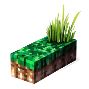 Vibrant Minecraft Grass Block Png 51 PNG image